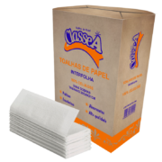 PAPEL INTERFOLHA CLASSE A, 100% CELULOSE
